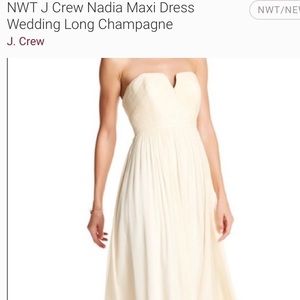 NWT JCREW bridesmaid dress size 0 petite.